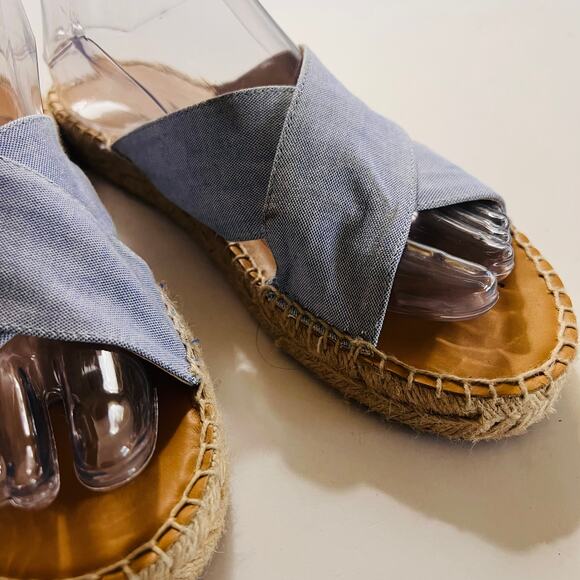 Matt Bernson Porto Cross Front Espadrille Slide Sandals Size 9 - Picture 4 of 9